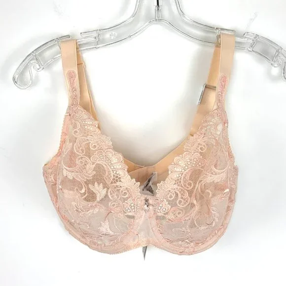 Lise Charmel Rose Lace Unpadded 3-Part Full Figure Bra 32G NWT - Picture 15 of 15